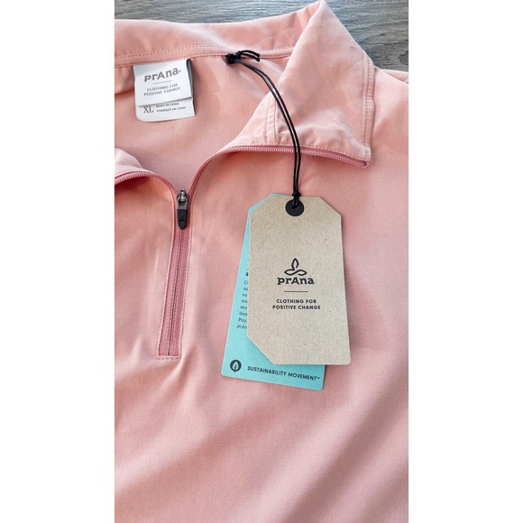 New prAna Railay Pullover Women's Topper Size XL Cloud Blush Pink - Picture 9 of 16